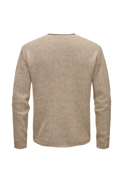 maglione uomo beige AURALEE | A26SP03NSMIX BEIGE